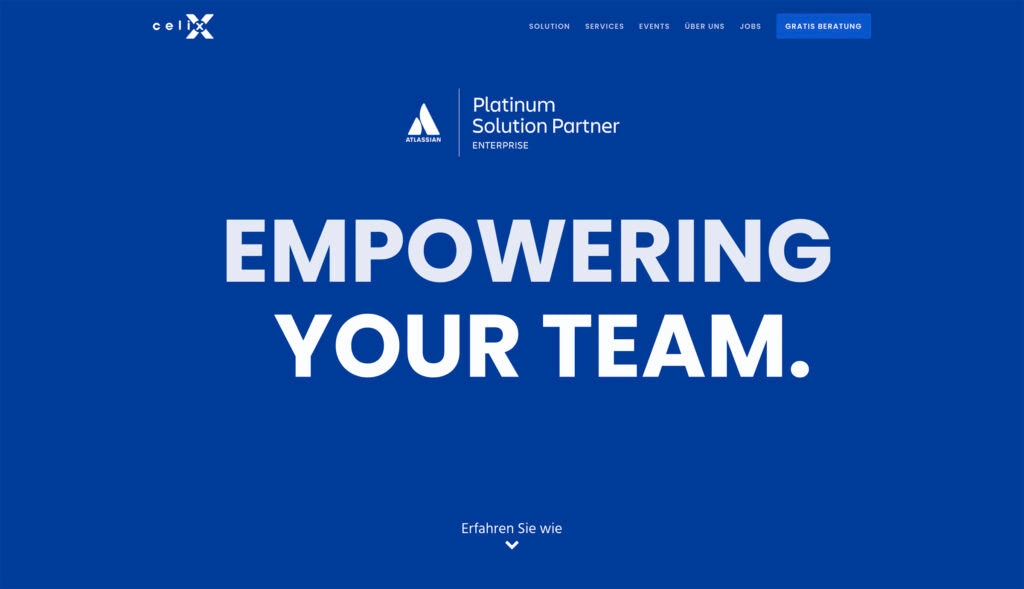 celix Website from Anwert.