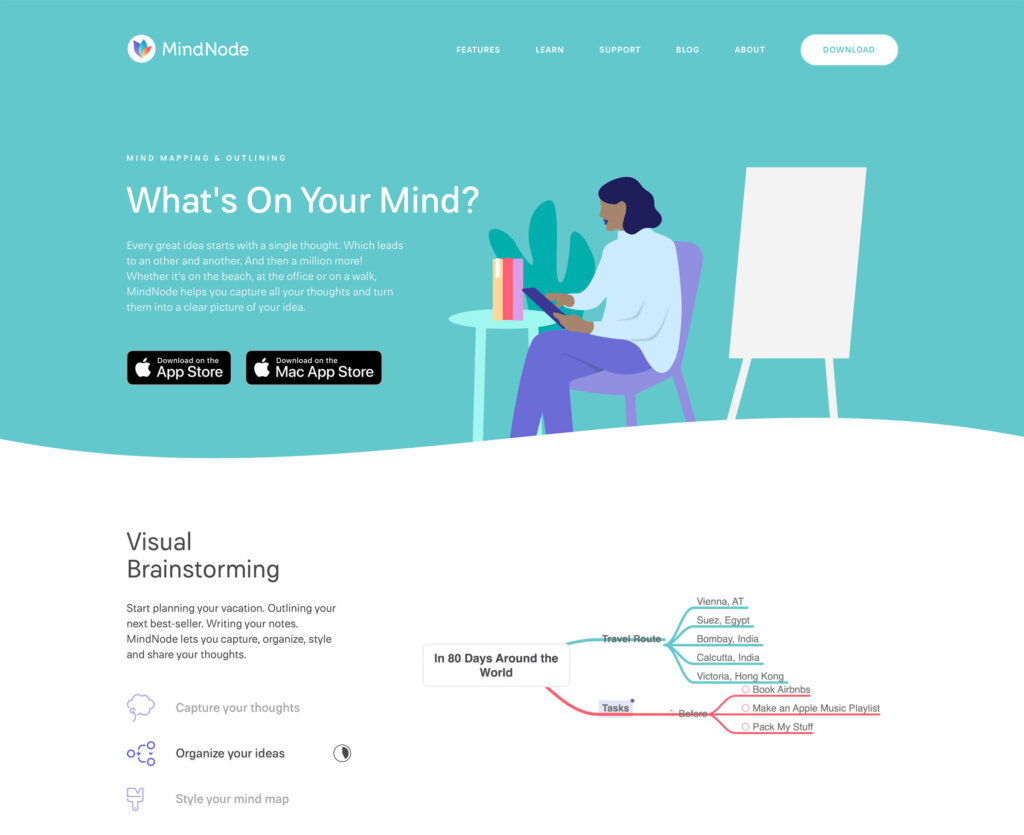 MindNode Website, Branding and Design by Anwert.