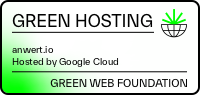 Green Hosting. anwert.io is hosted by Google Cloud and thereby part of the Green Web Foundation